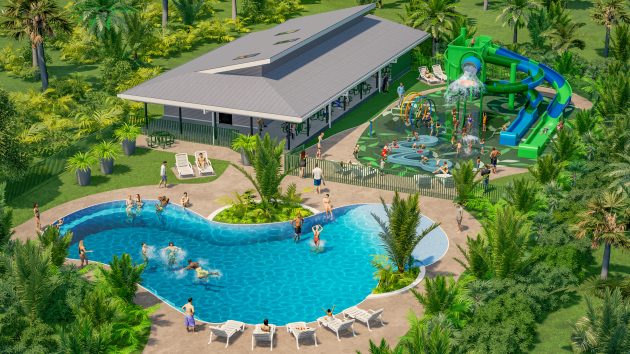 New Pool, Waterpark and Cafe at Ballina Beach Nature Resort
